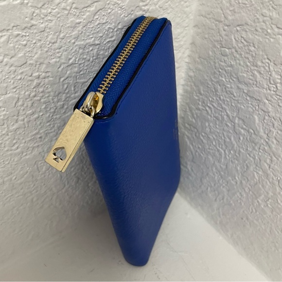 Kate Spade ♠️ New York Continental Zip-Around Royal Blue Wallet - Picture 5 of 11